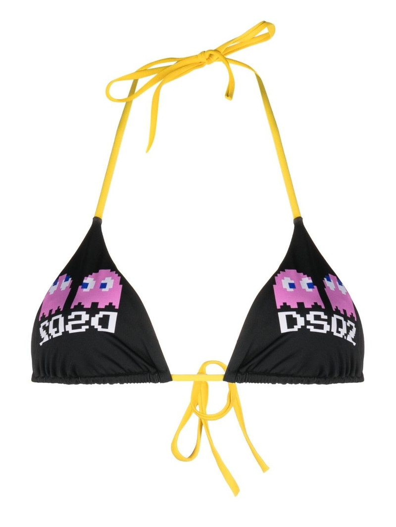 x Pac-Man triangle bikini top 1