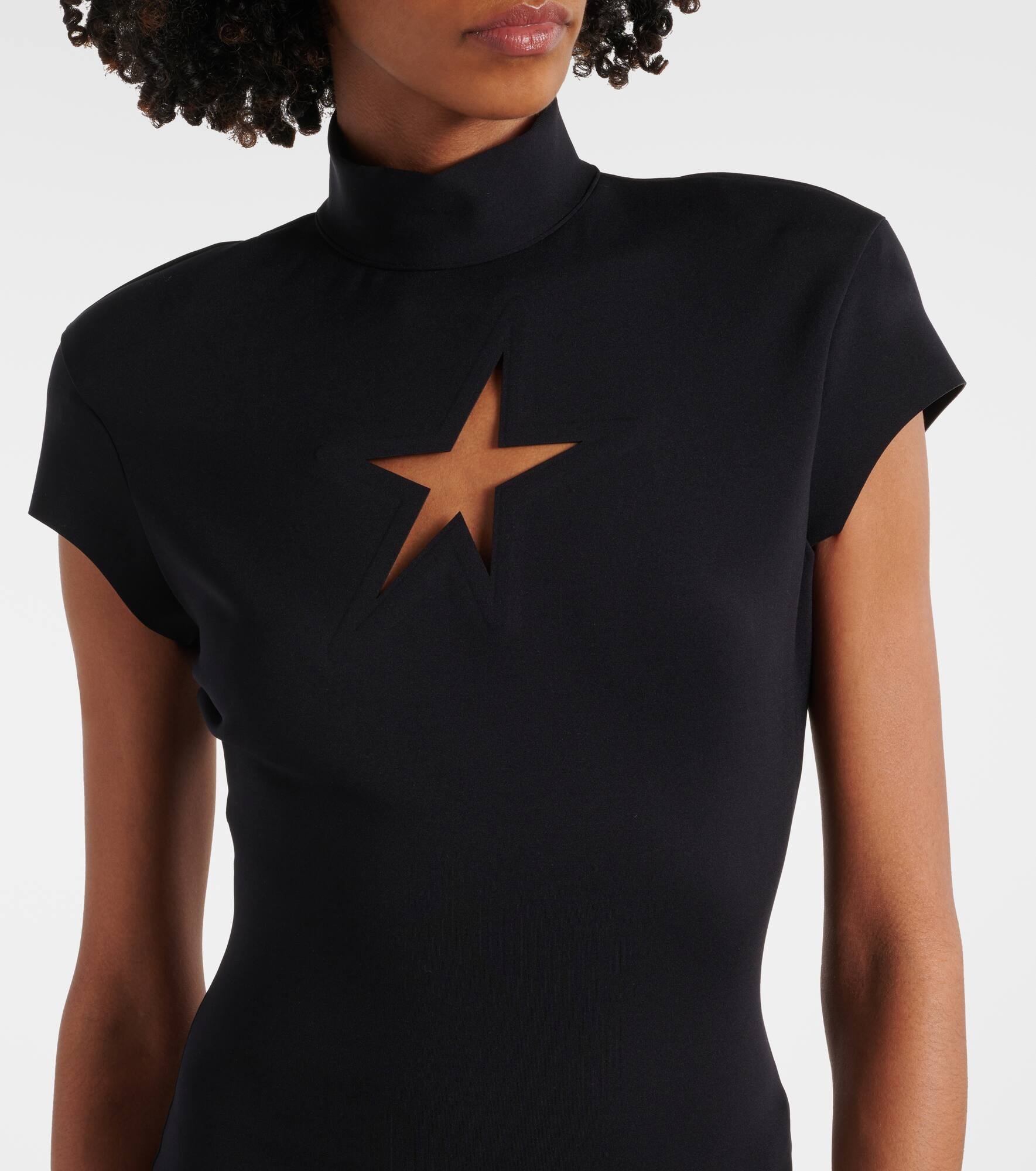 Black Star cutout minidress - 4