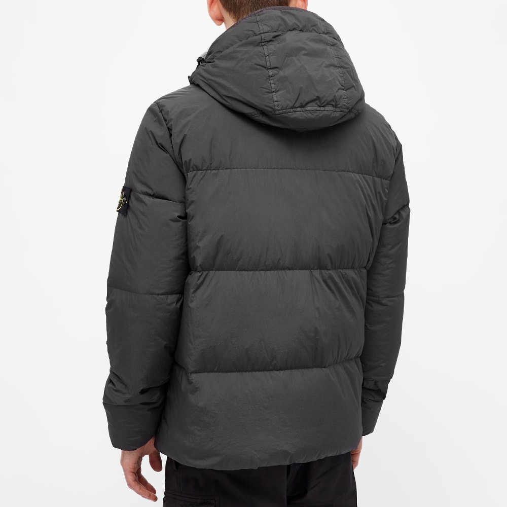 Stone Island Garment Dyed Crinkle Reps Hooded Down Jacket - 6