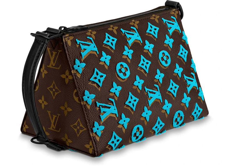 Louis Vuitton Louis Vuitton Triangle Messenger Monogram Tuffetage Turquoise outlook