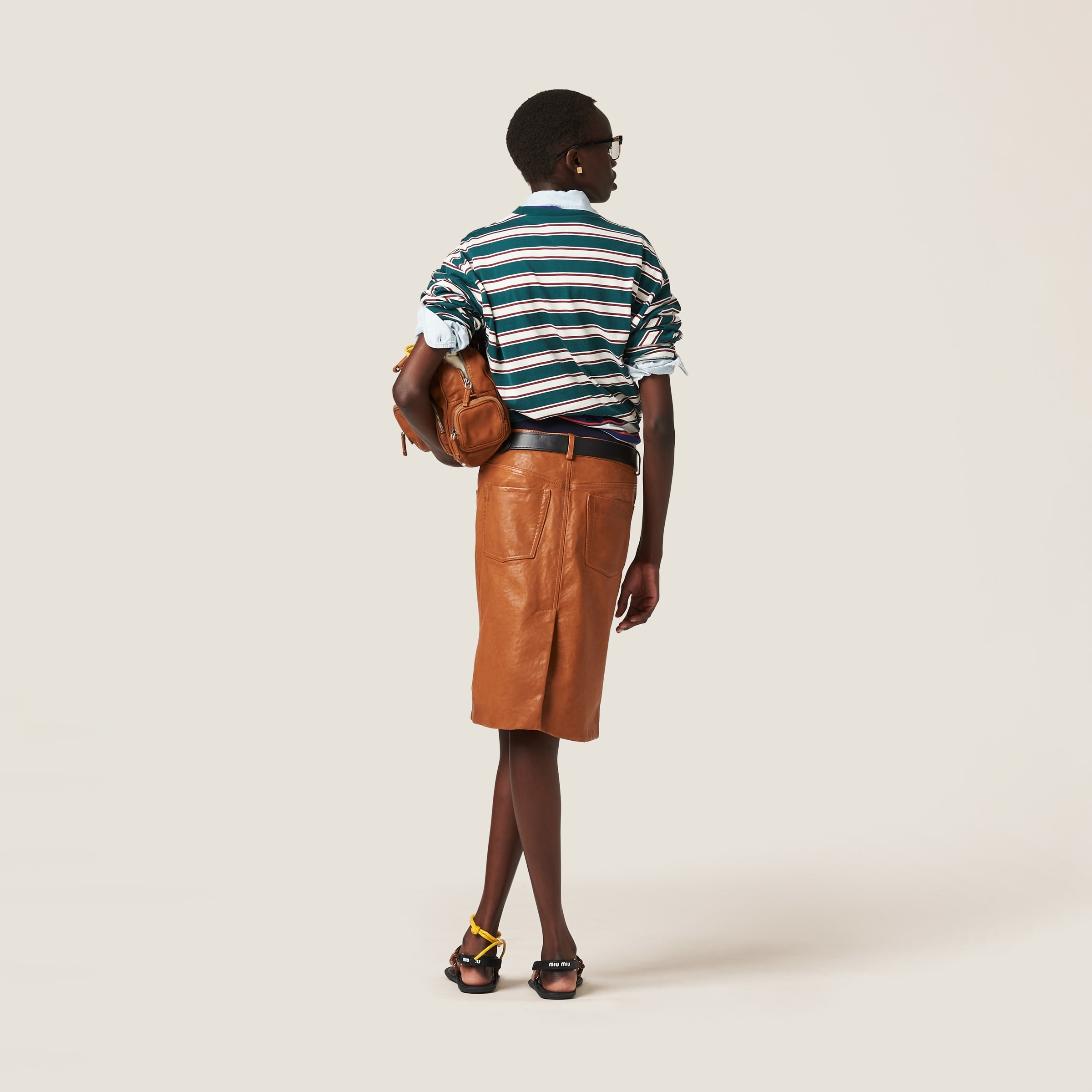Nappa leather skirt - 3