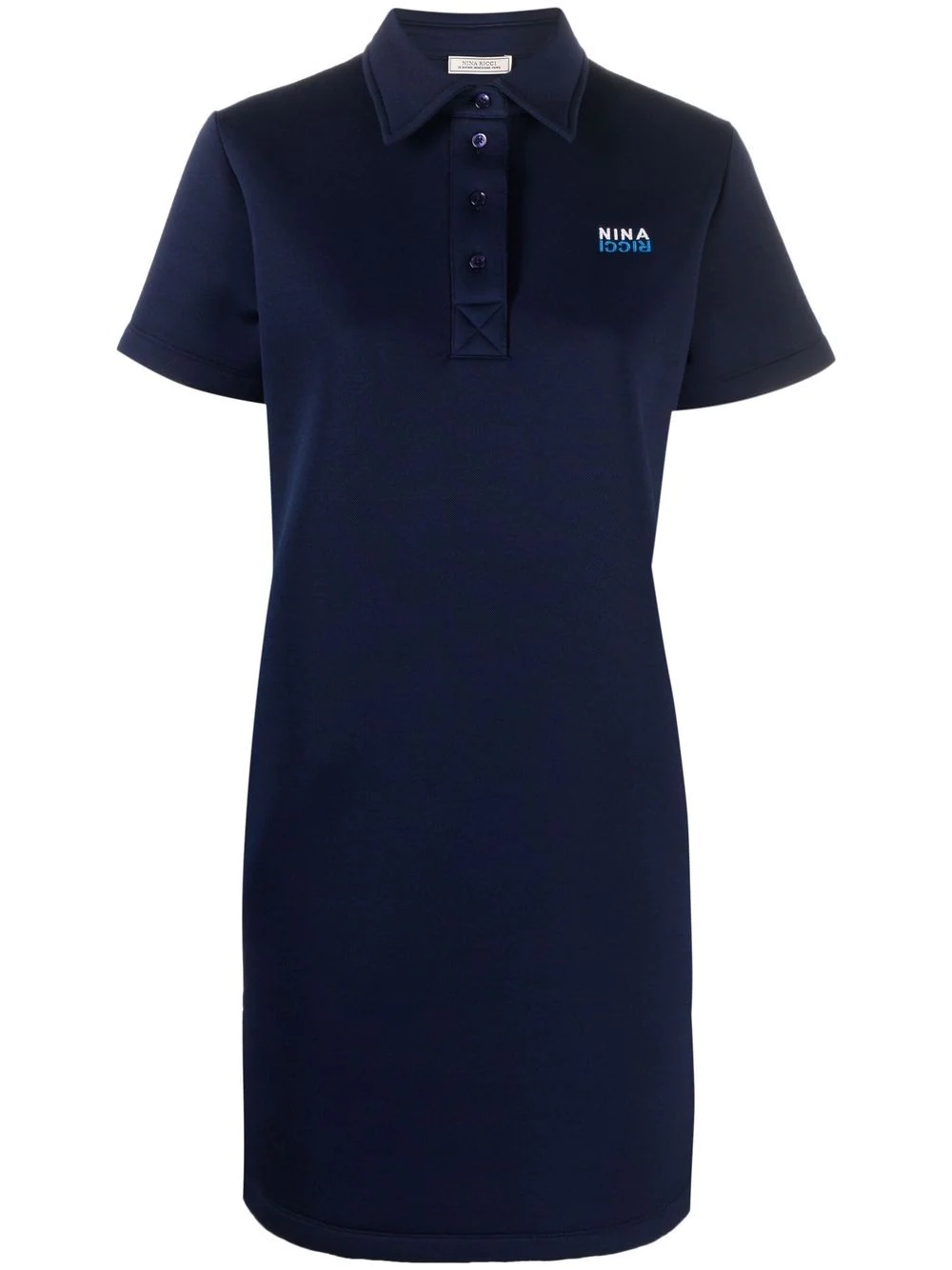 embroidered logo polo dress - 1