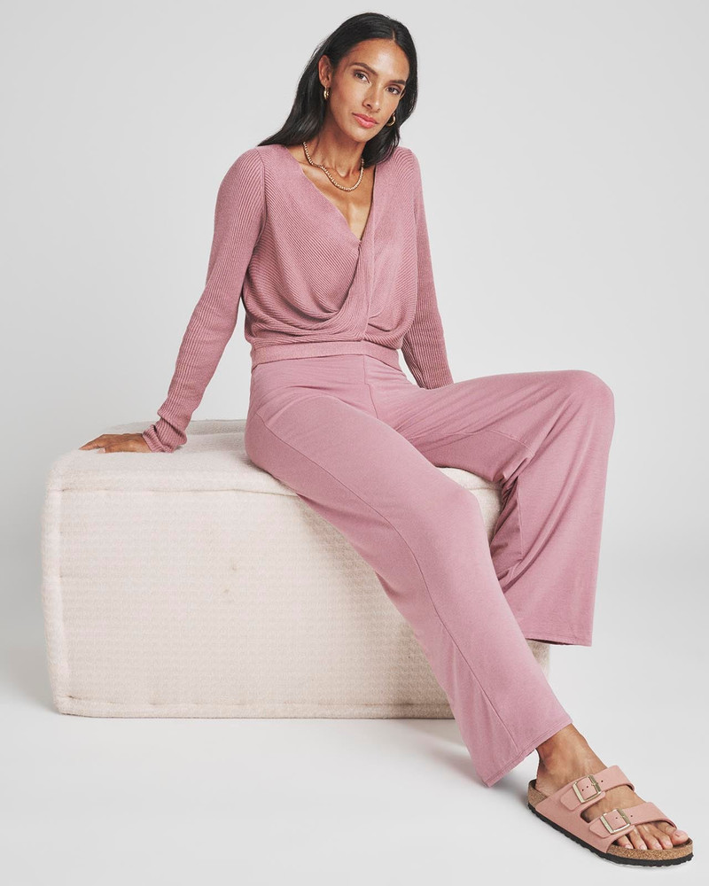 Splendid Loopknit LYR Surplice Sweater outlook