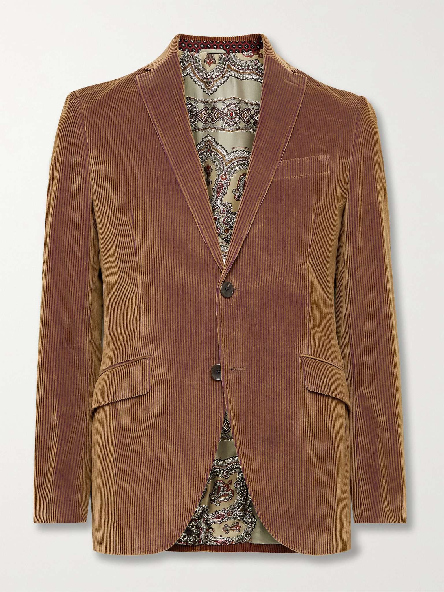 Slim-Fit Cotton-Corduroy Suit Jacket - 1