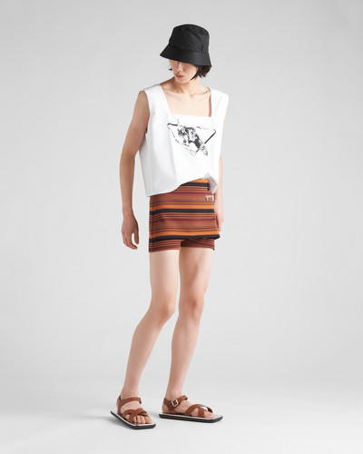 Prada Jacquard knit shorts outlook