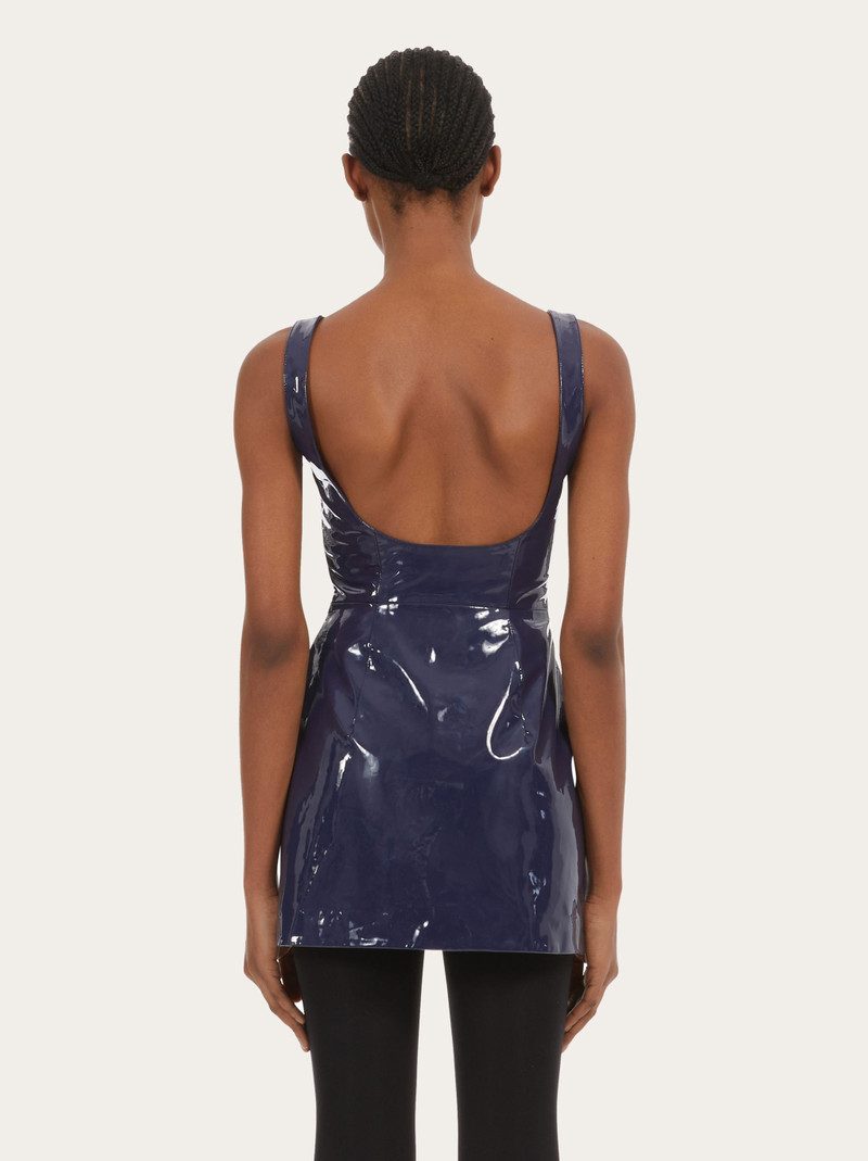 Short patent leather dress 3