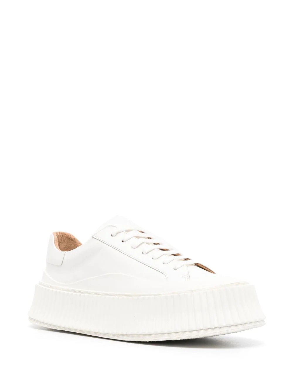 low-top lace-up trainers - 2