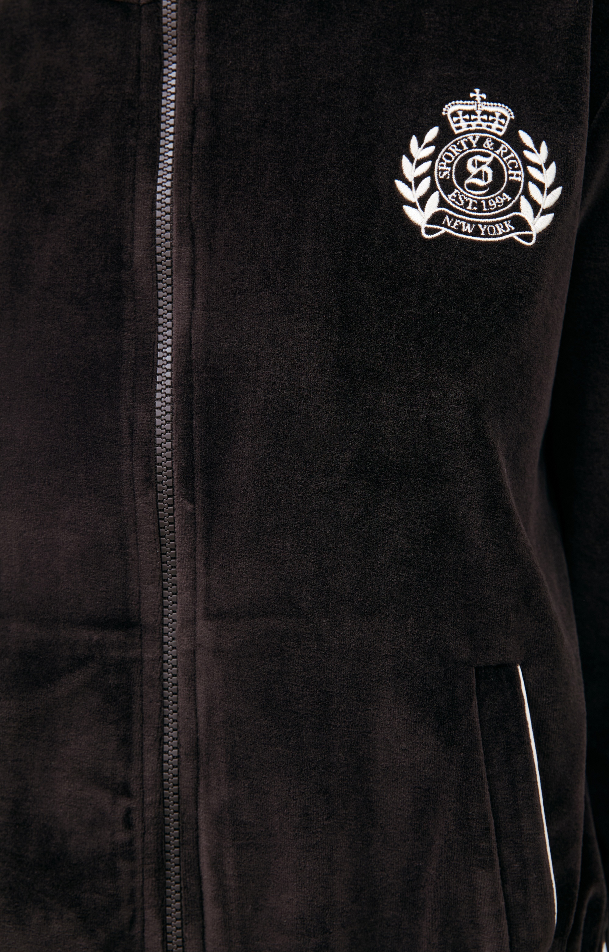 LOGO VELOUR JACKET - 4