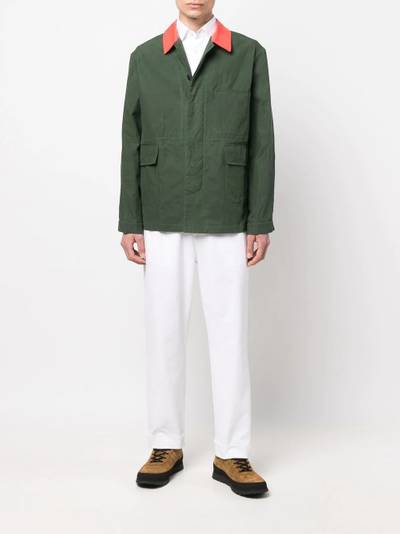 Mackintosh DRIZZLE Green Waxed Cotton Chore Jacket outlook