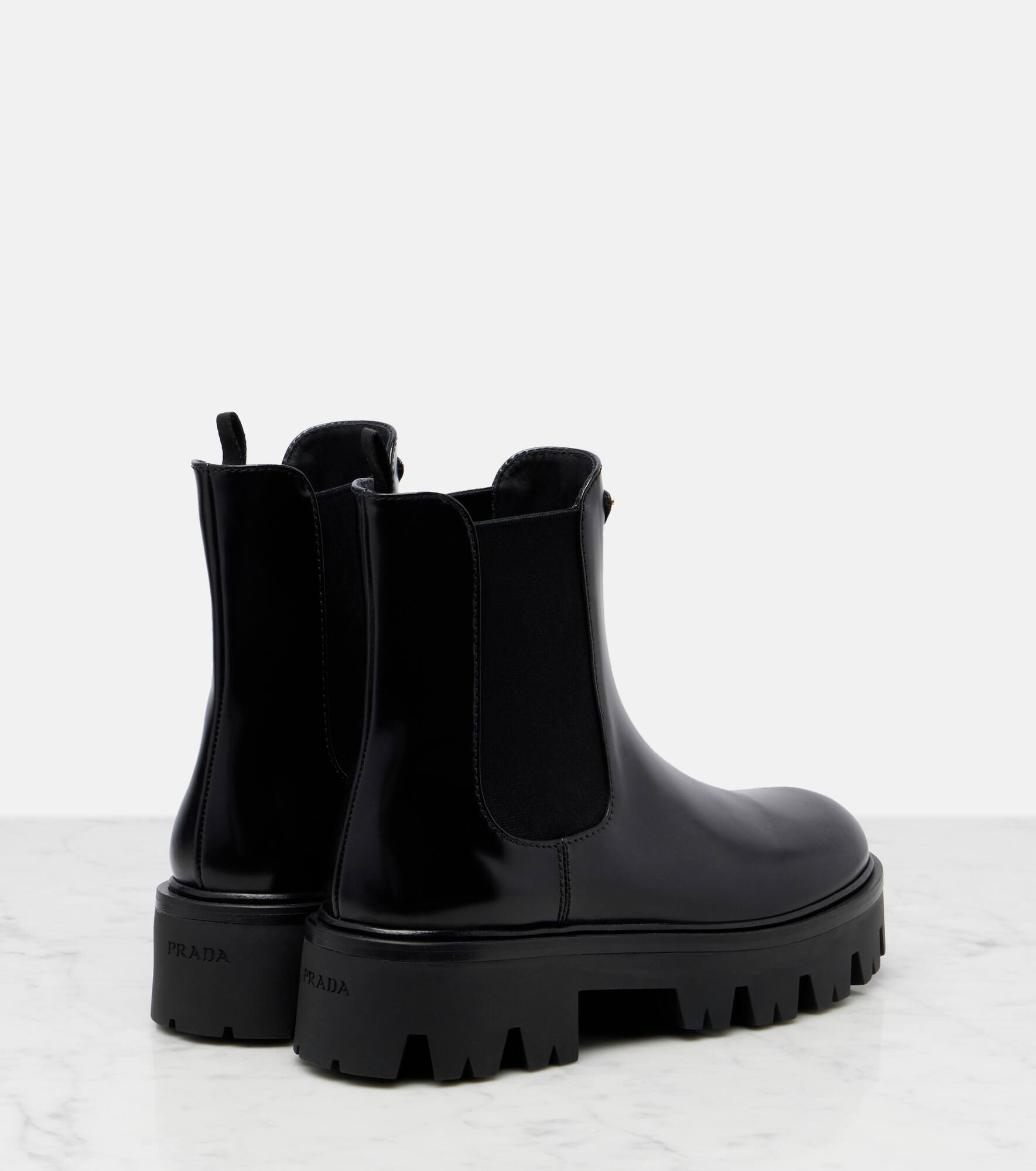 50 leather platform Chelsea boots - 2