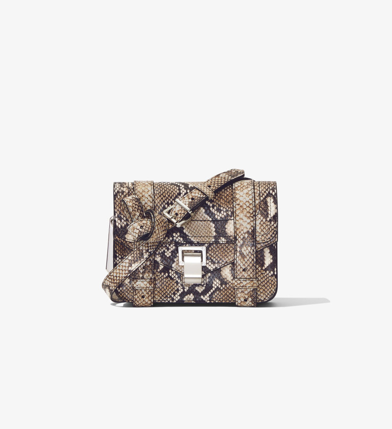 Printed Snake Ps1 Mini Crossbody Bag 1