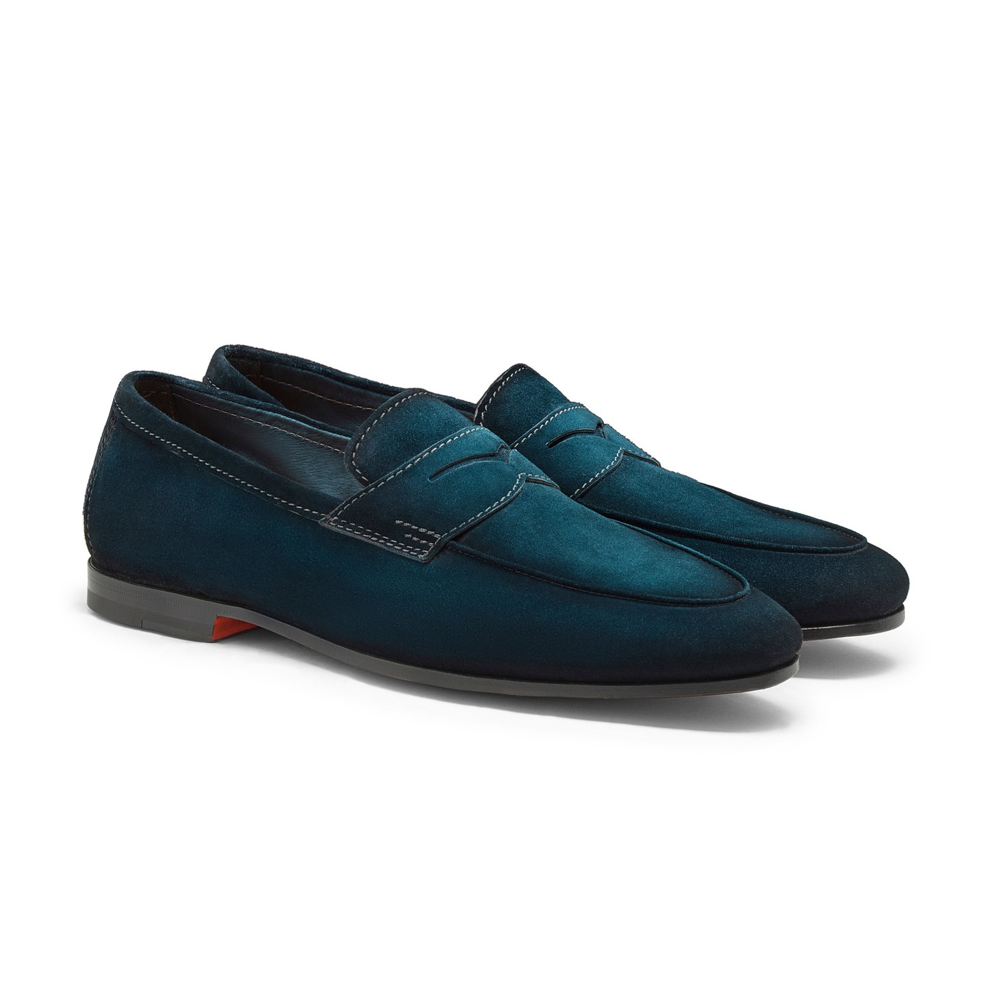 Men's green suede Carlo loafer - 3