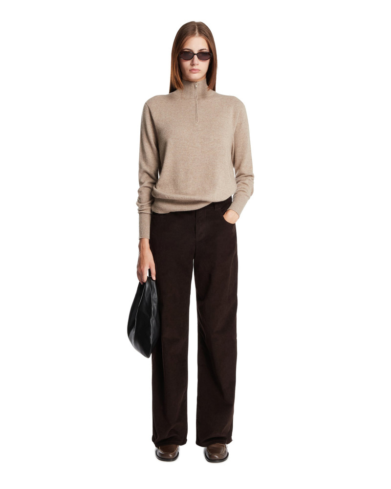 The Row Beige Loya Cashmere Sweater outlook