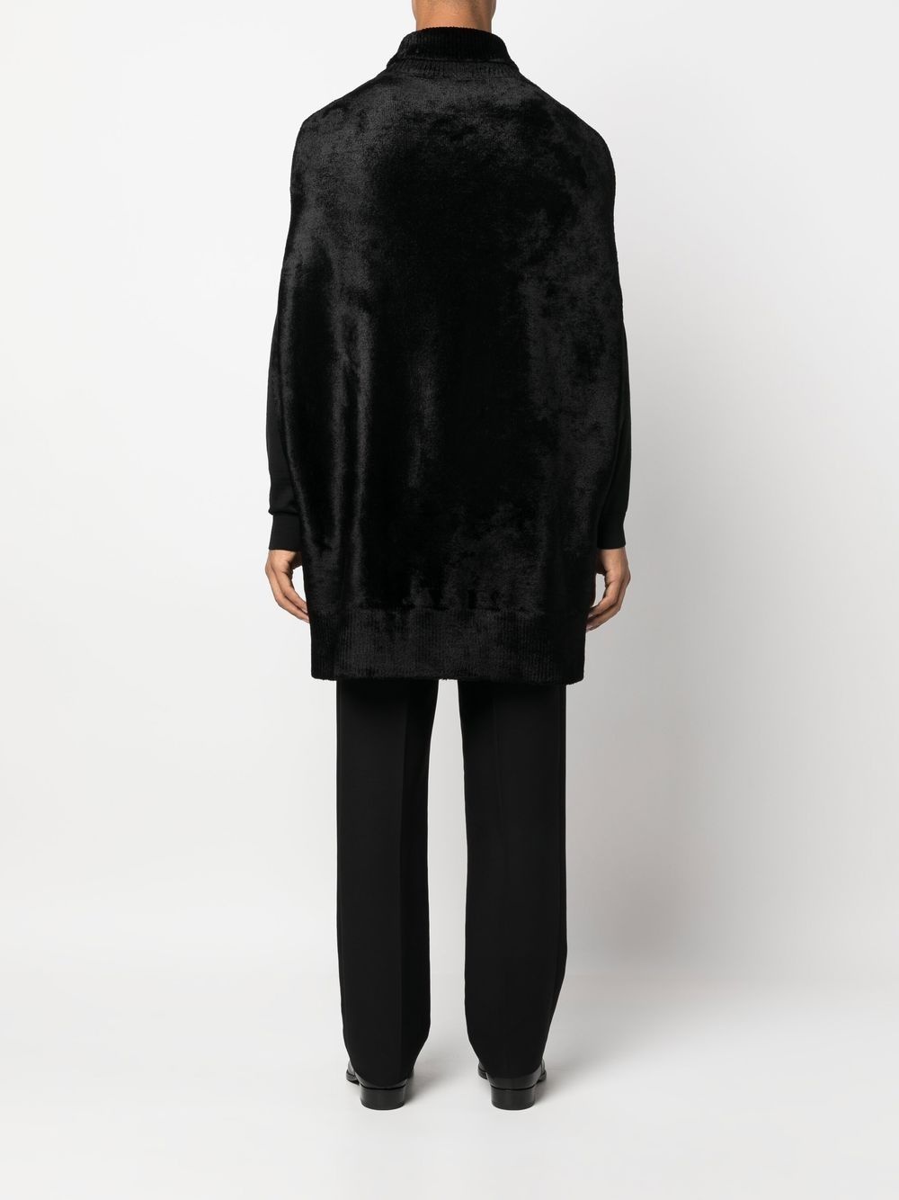 roll-neck draped jumper - 4