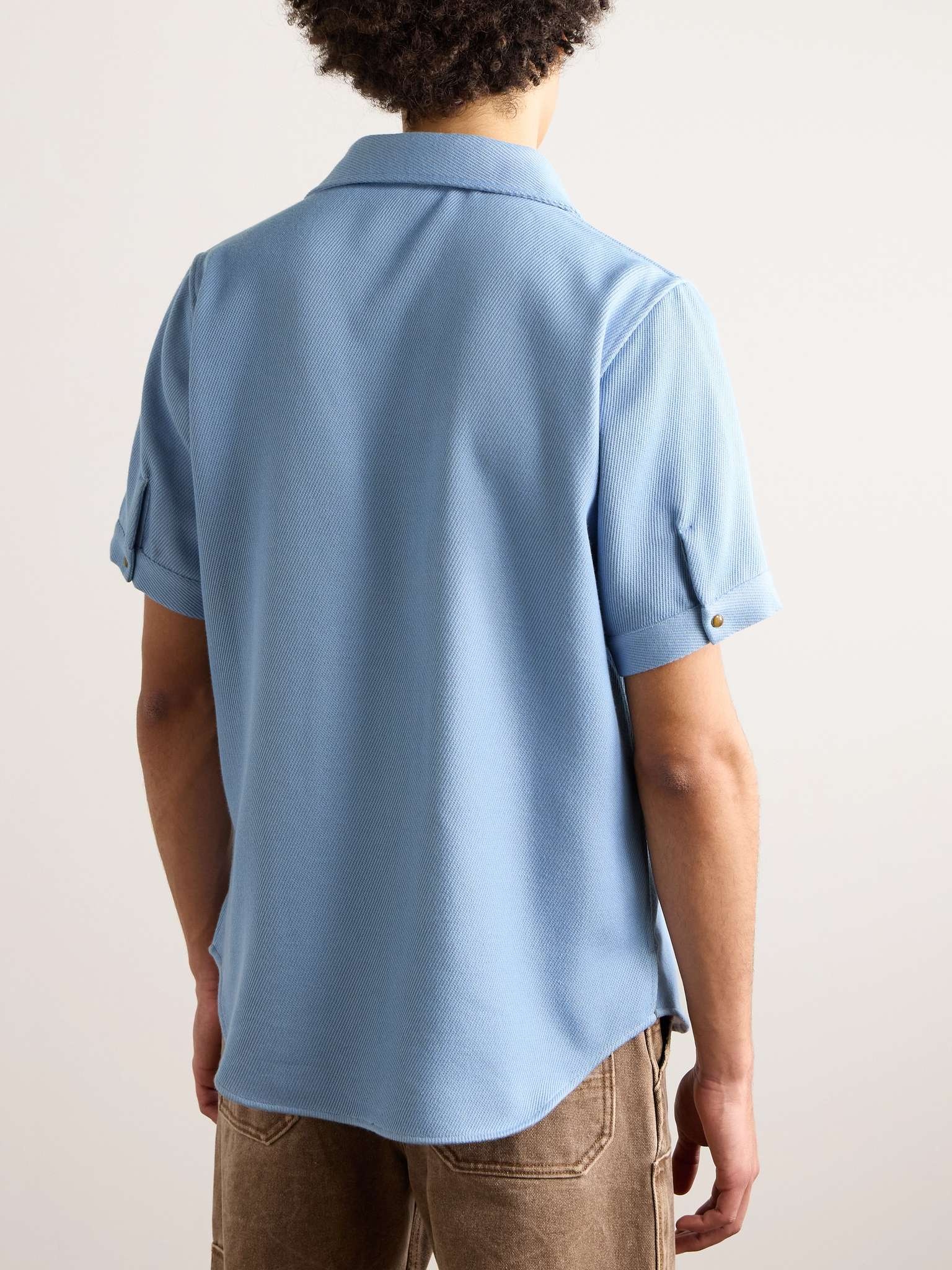 Cashmere and Cotton-Blend Denim Shirt - 3