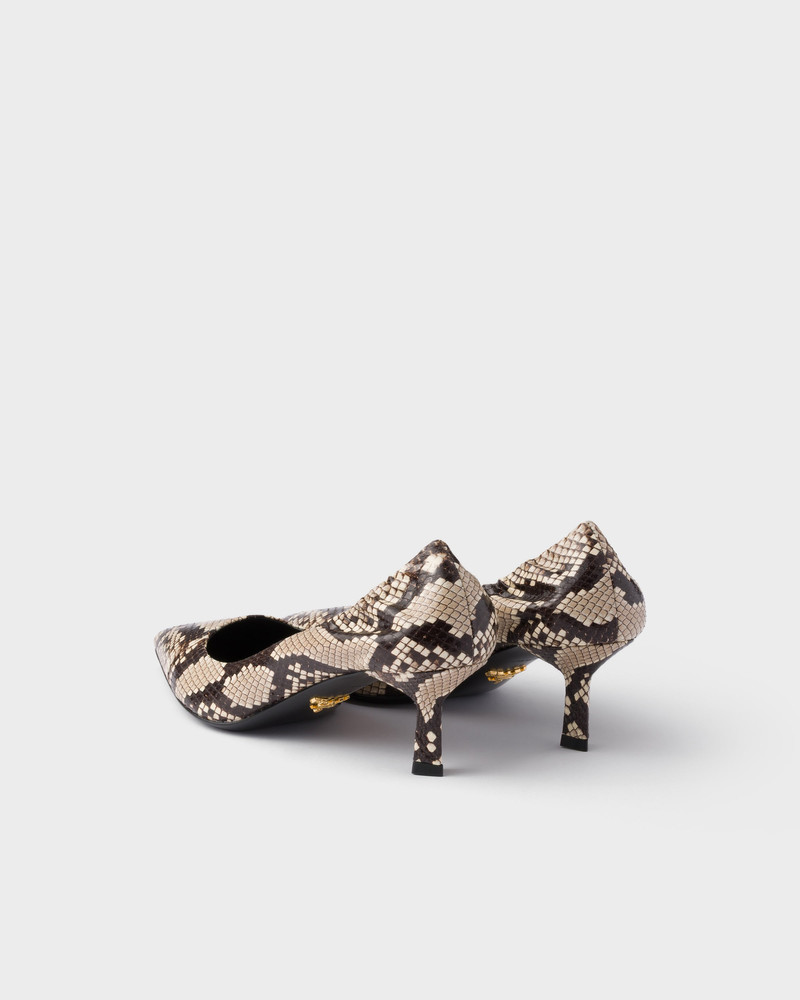 Printed Ayers leather pumps 5