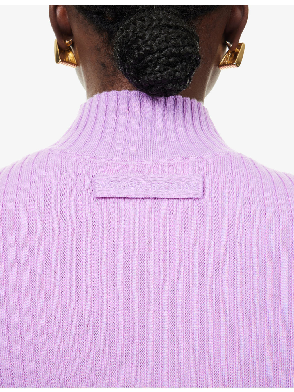 Ribbed High-Neck Wool Jumper - 8