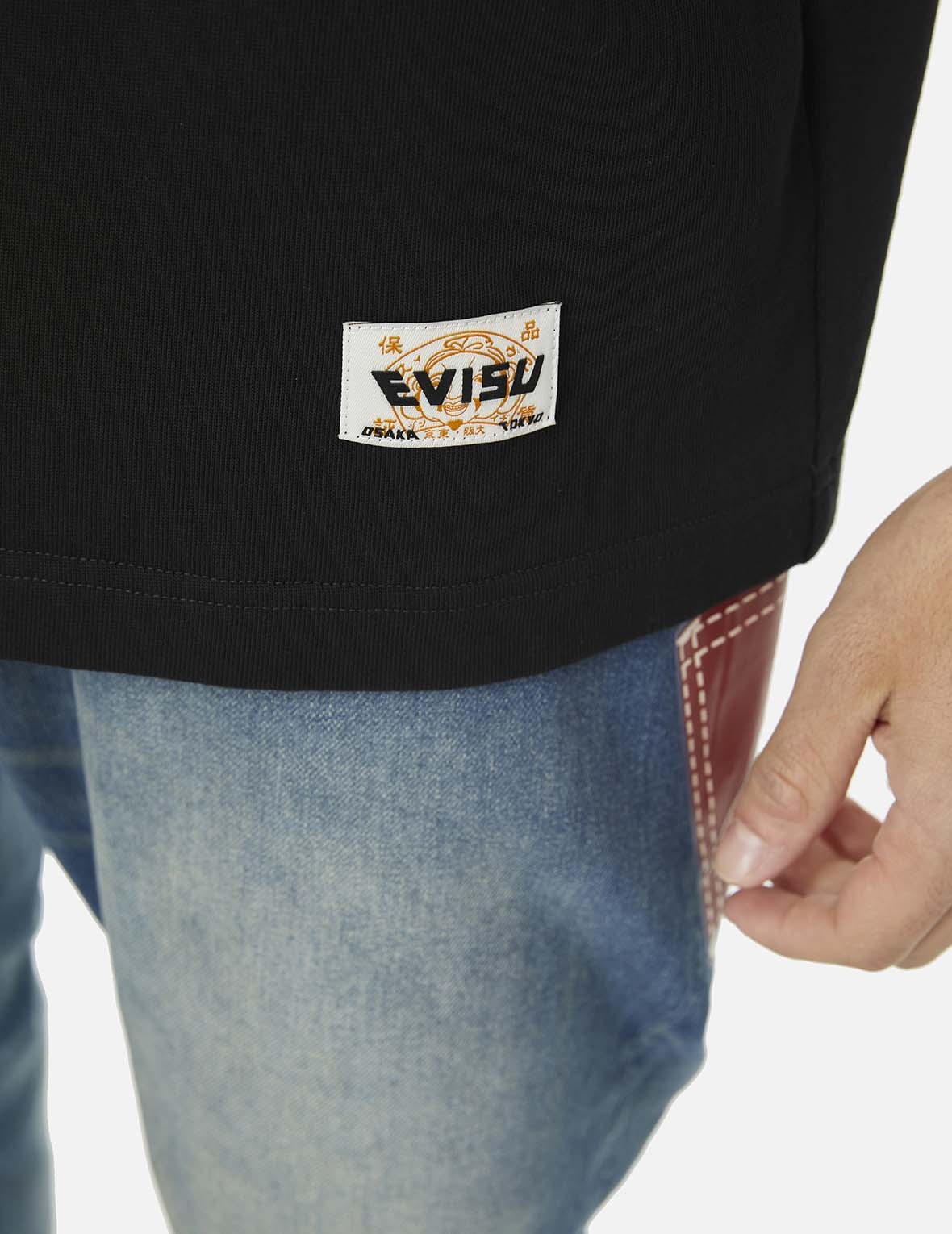 Ebisu Poster Appliqué and Seagull Embroidery T-Shirt - 7