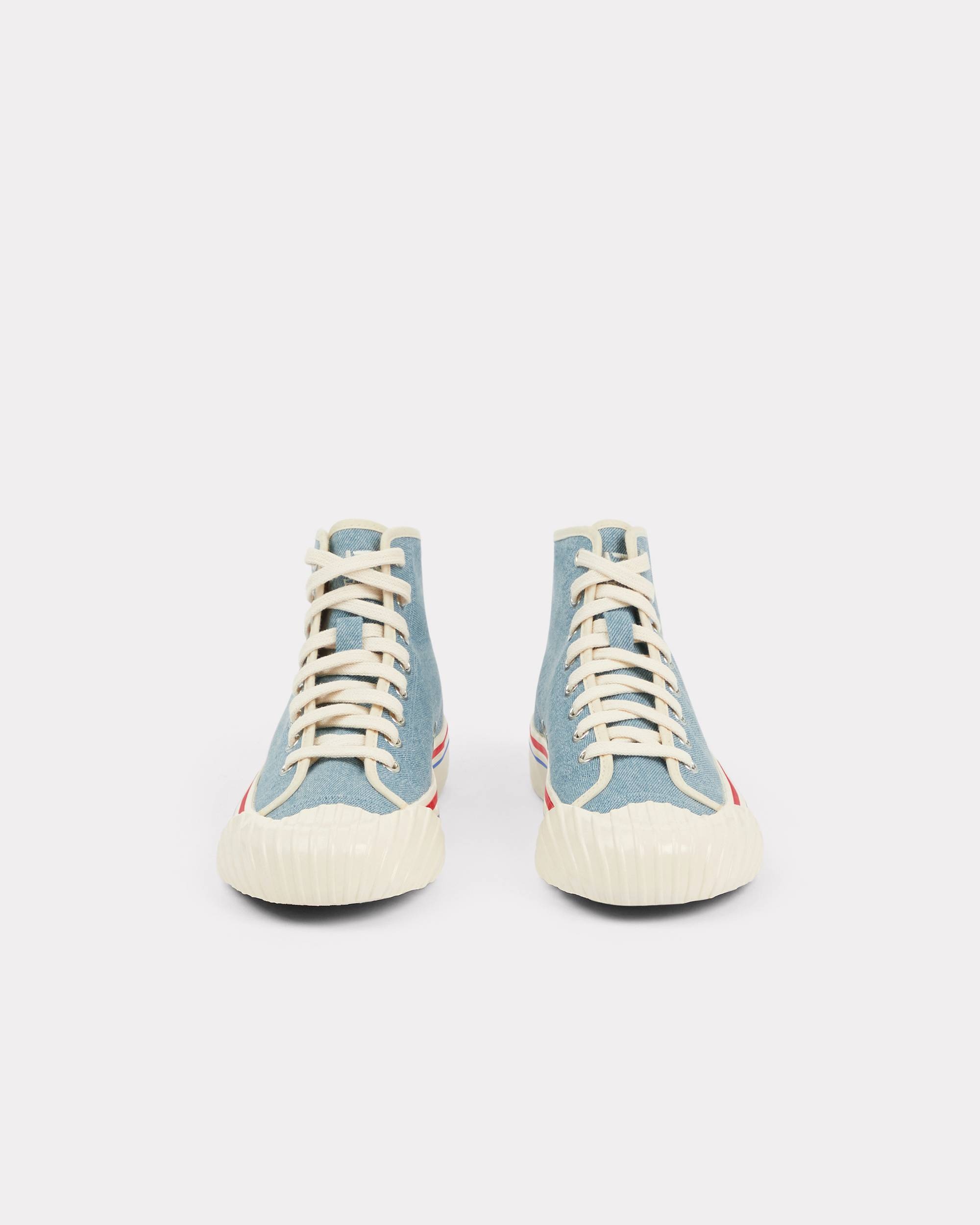 KENZOSCHOOL denim high-top trainers - 3