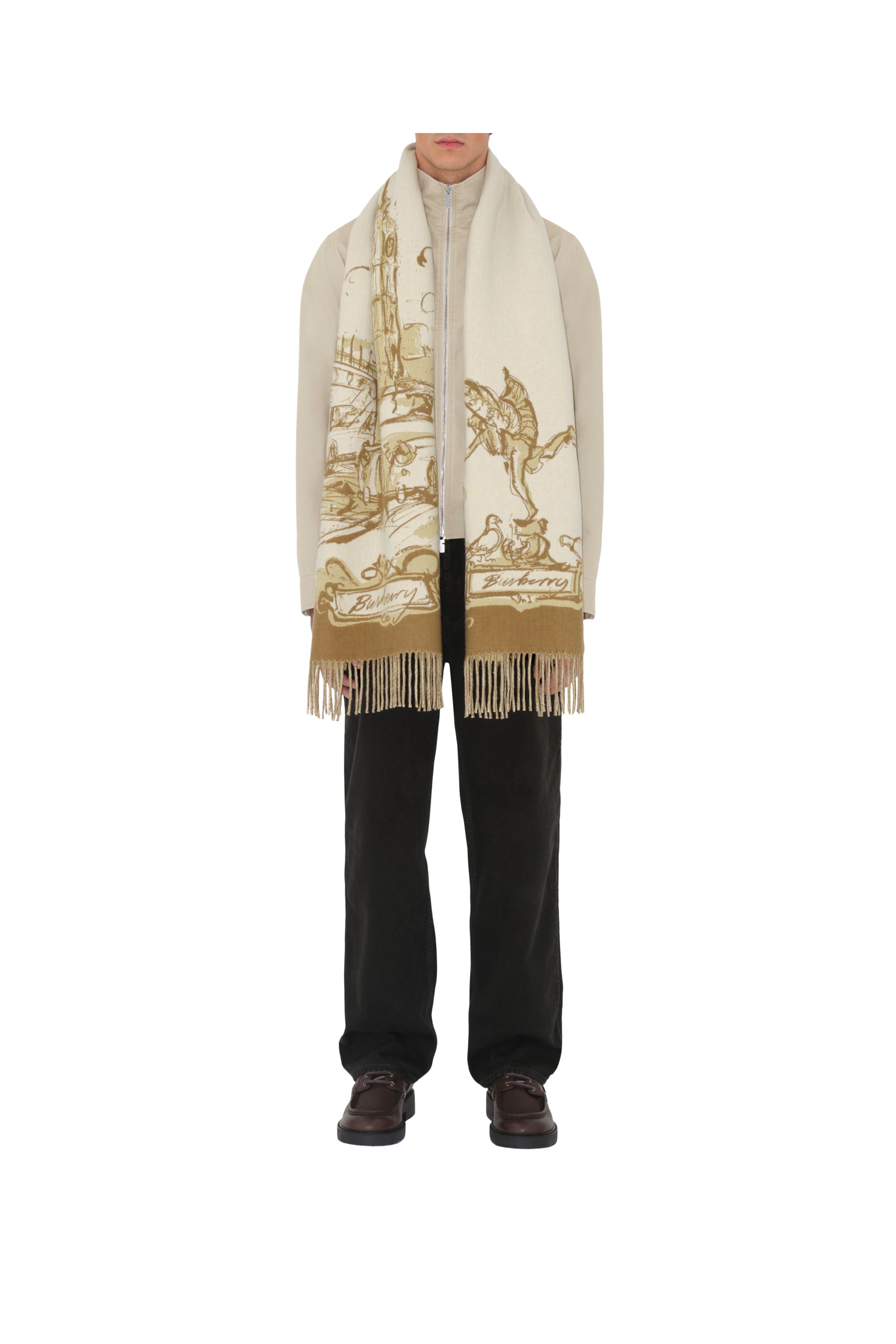 burberry Westminster Cashmere Scarf in Hay at Nordstrom - 3