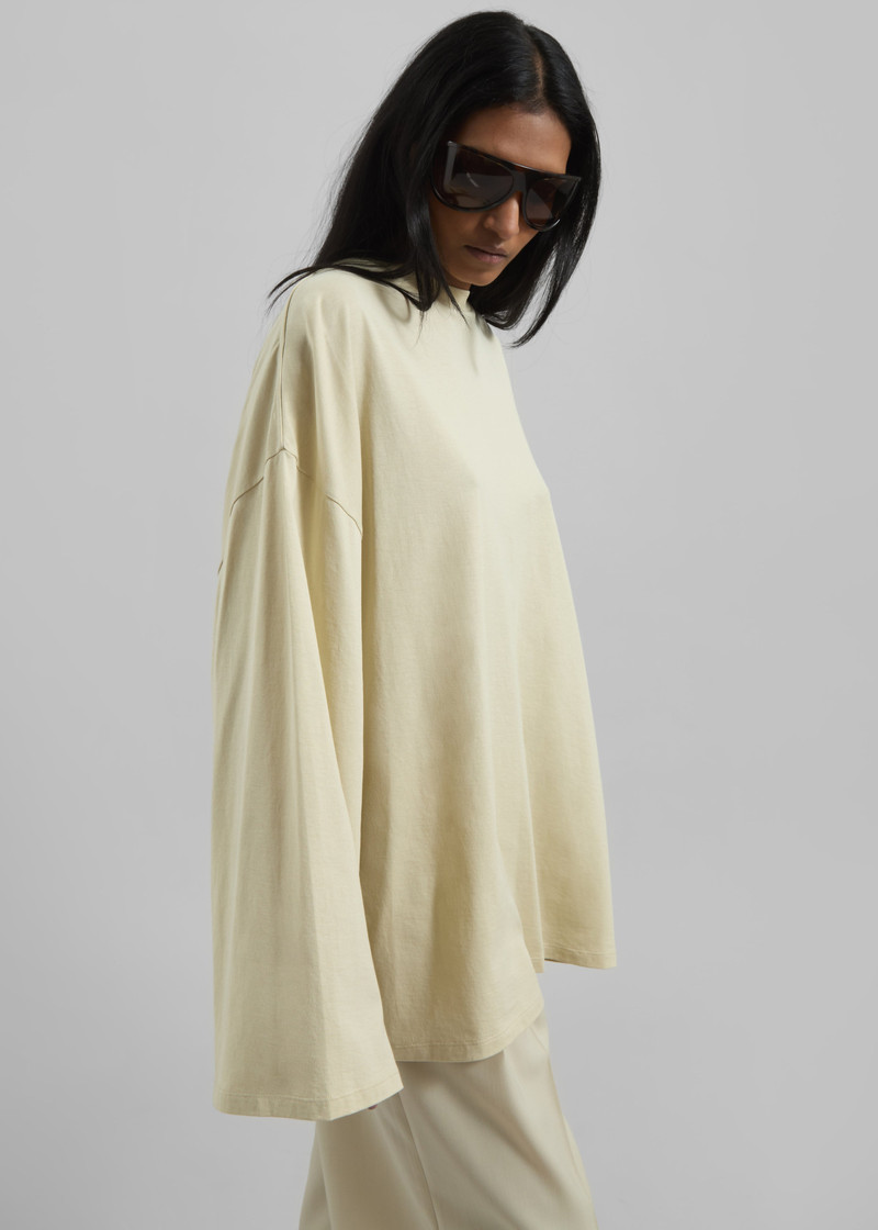 Rio Oversized Sleeve Tee - Cement 6