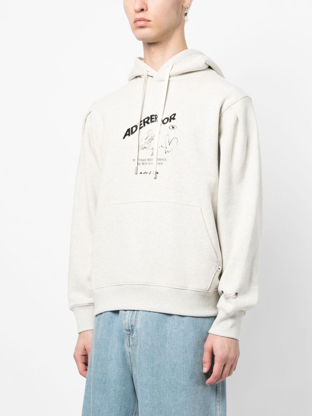 logo-print stretch-cotton hoodie - 3