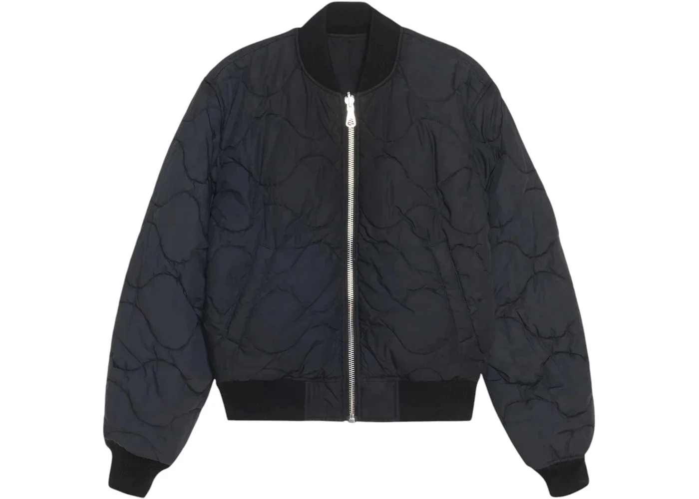 Stussy Waxed Built Bomber Jacket Black - 1