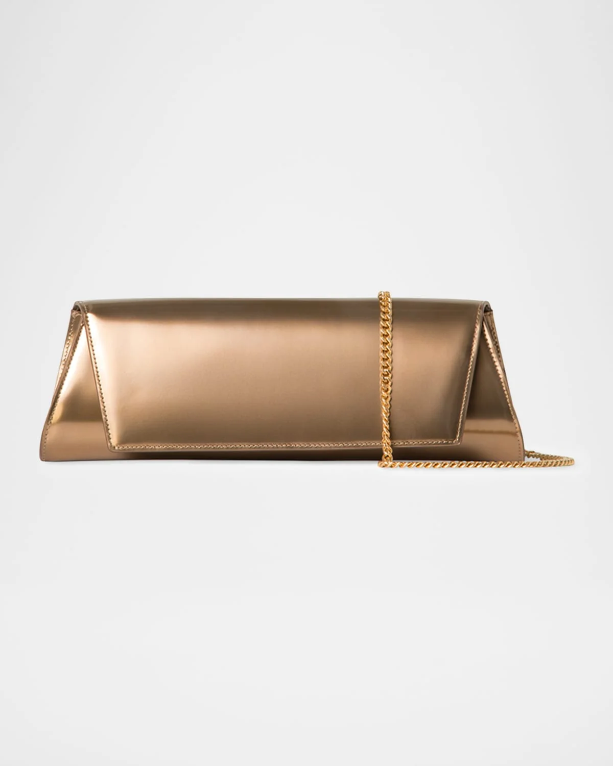 Anouk Small Metallic Leather Clutch Bag - 1