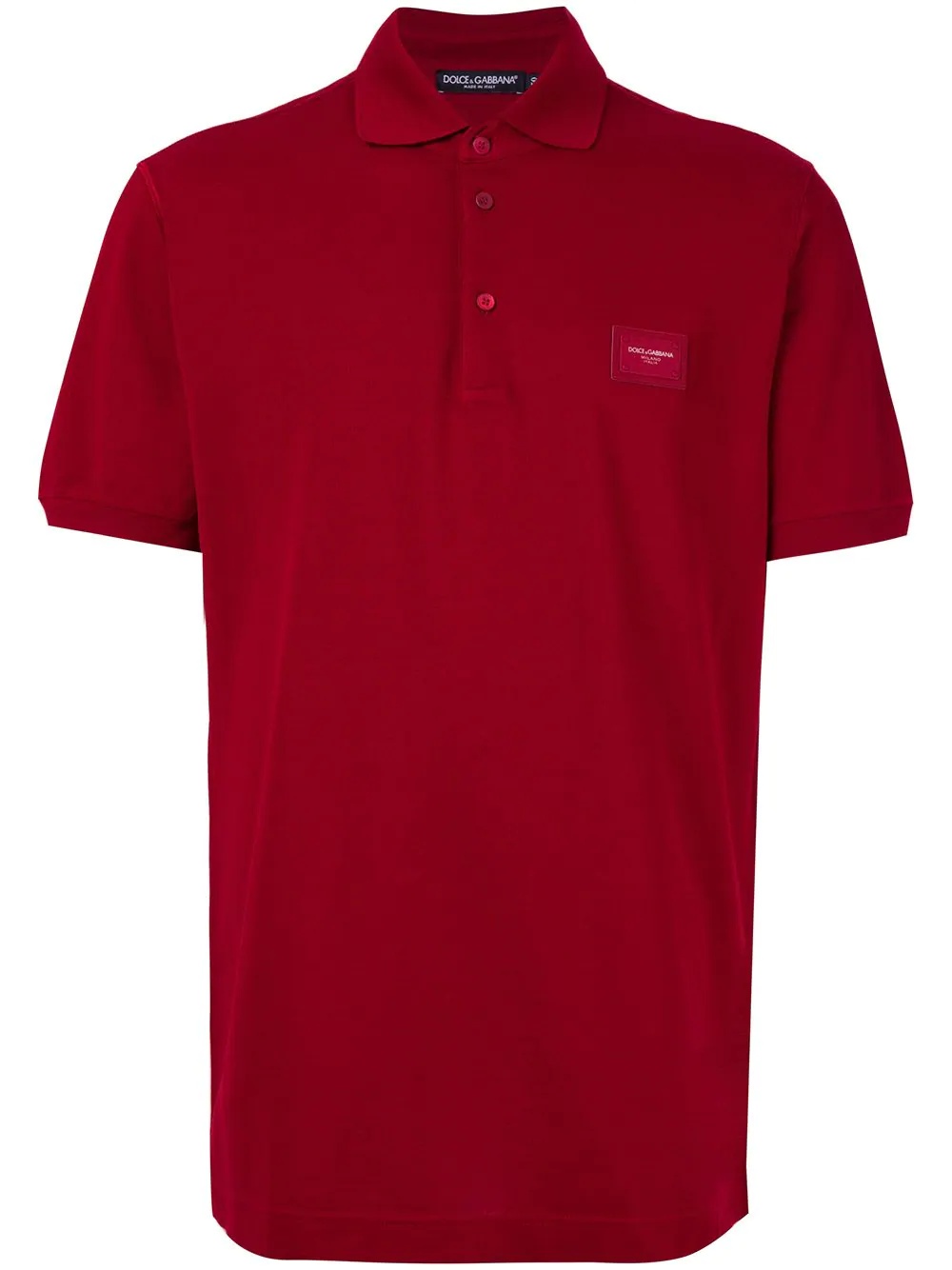 logo plaque polo shirt - 1