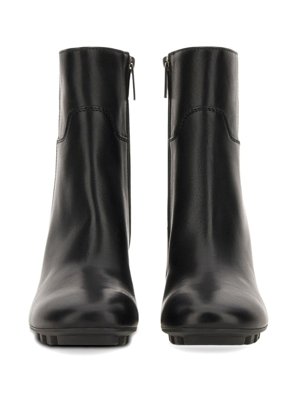 90mm leather boots - 5