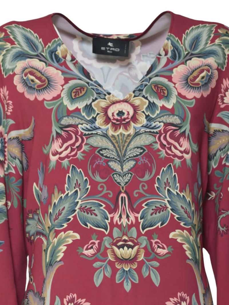 V-neck floral dress 3