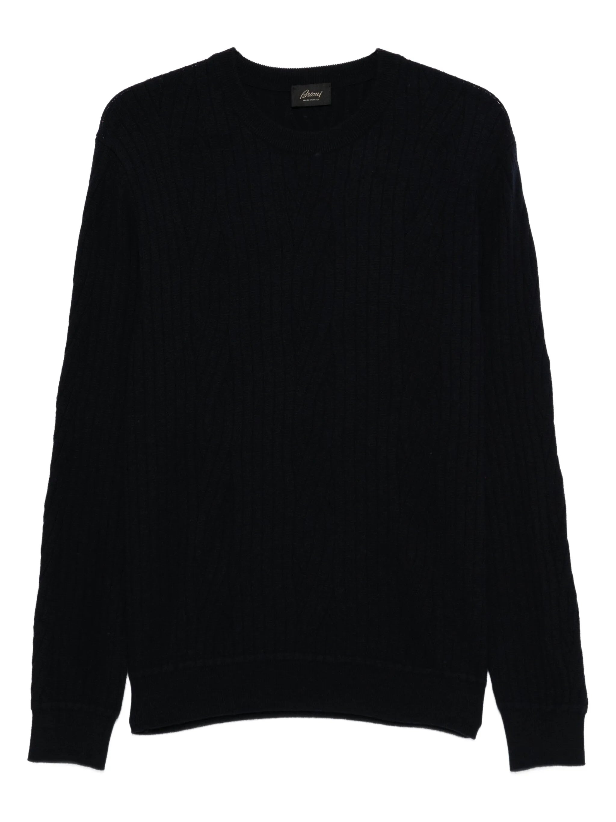Brioni Ribbed Wool-cashmere Blend Sweater - 1