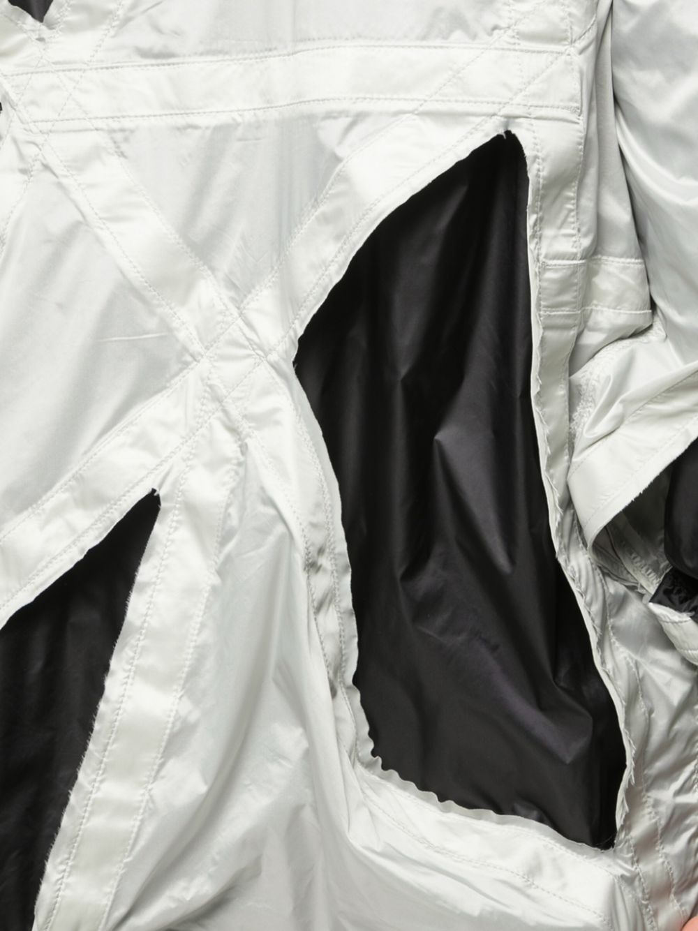 cut-out detail jacket - 5