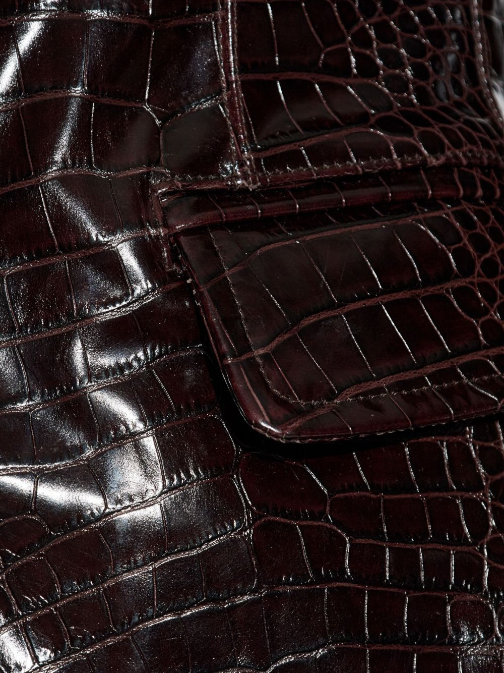 crocodile-embossed blazer - 5