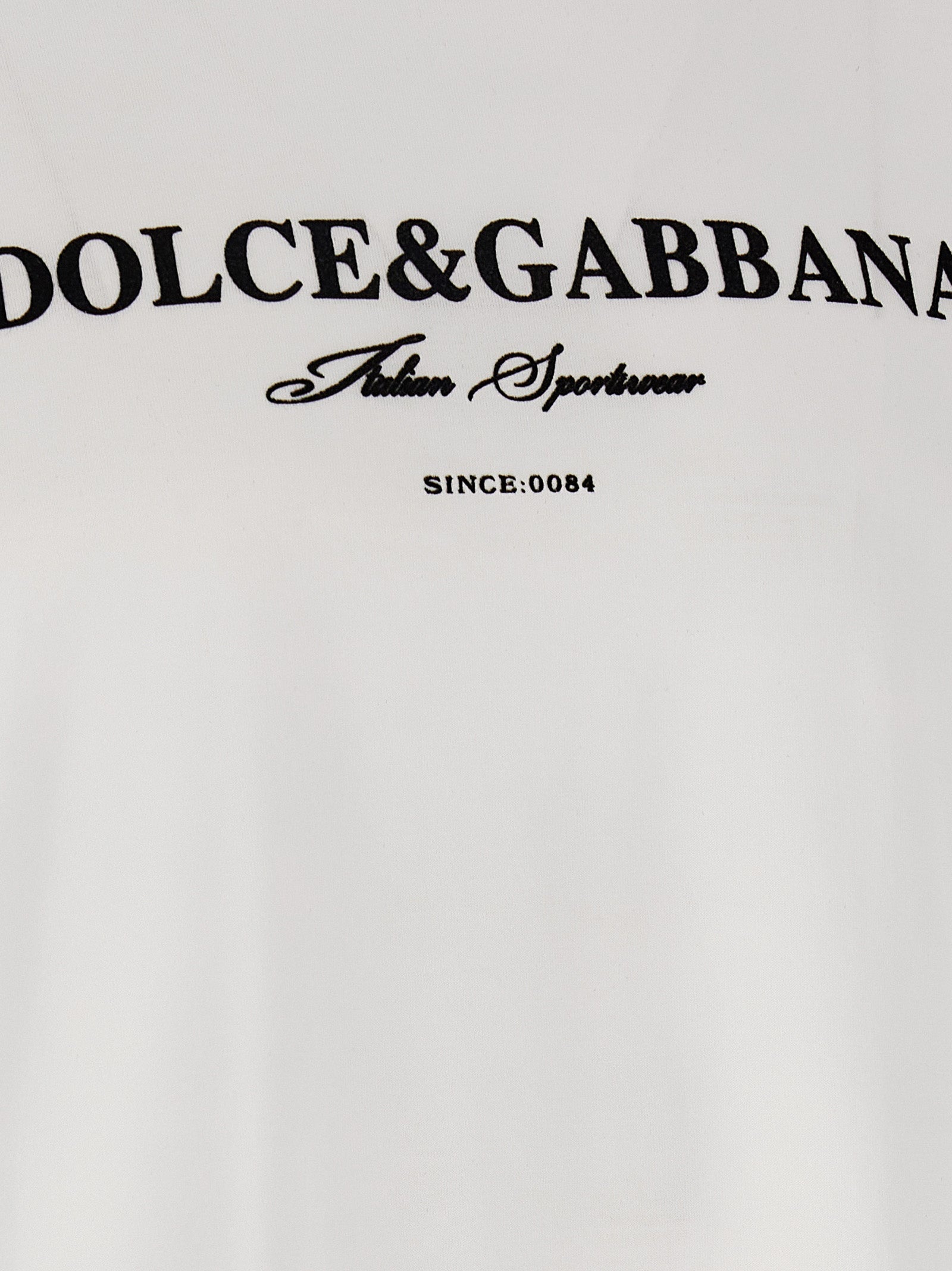 Flock Print T-Shirt White/Black - 4