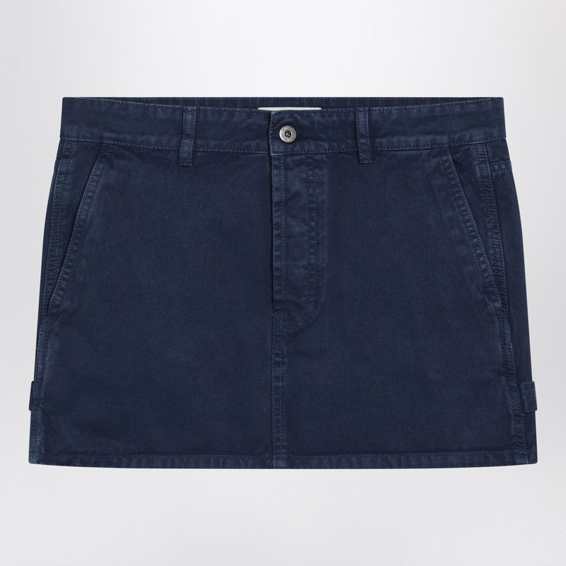 Miu Miu Indigo Blue Denim Mini Skirt Women - 1