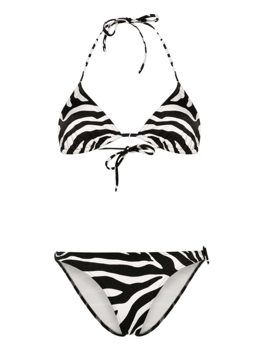 zebra-print bikini - 1