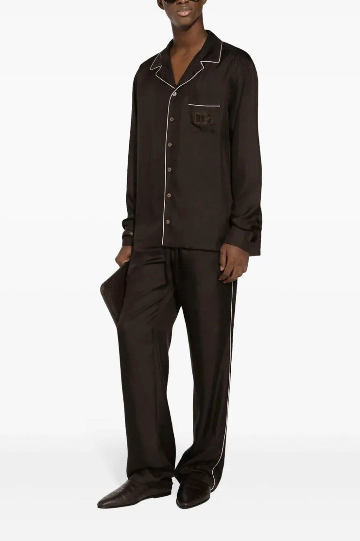 Dolce & Gabbana Men Logo Embroidery Shirt - 2