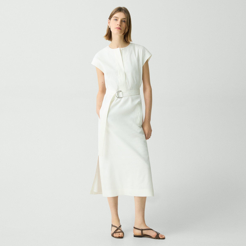 Belted Midi Dress in Good Linen 2
