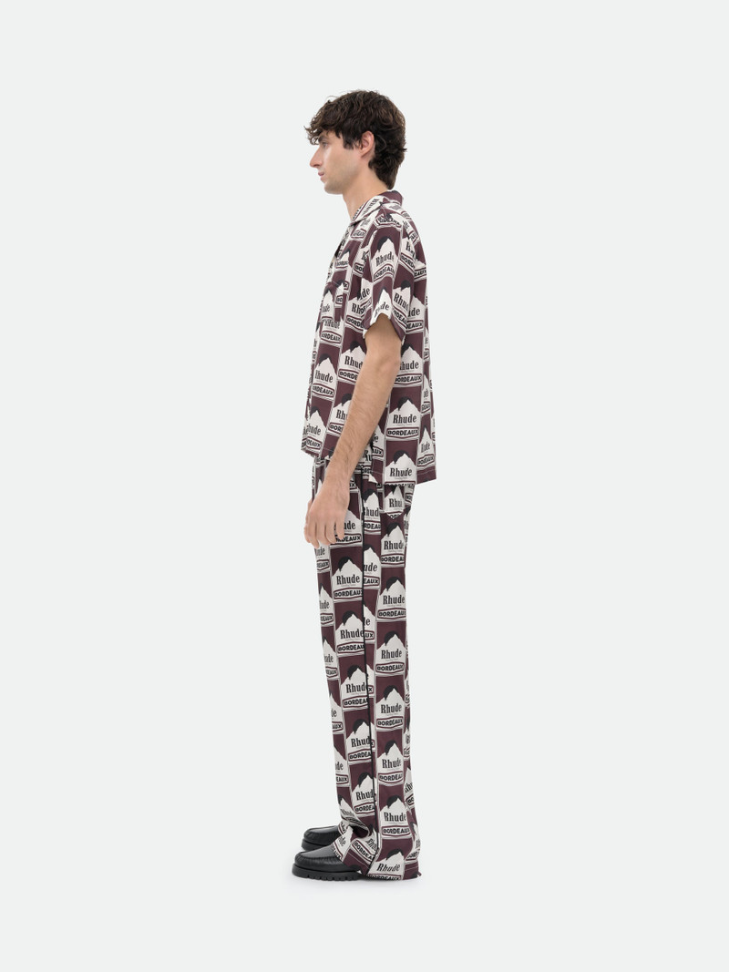 MOONLIGHT BORDEAUX SILK PJ PANT 6