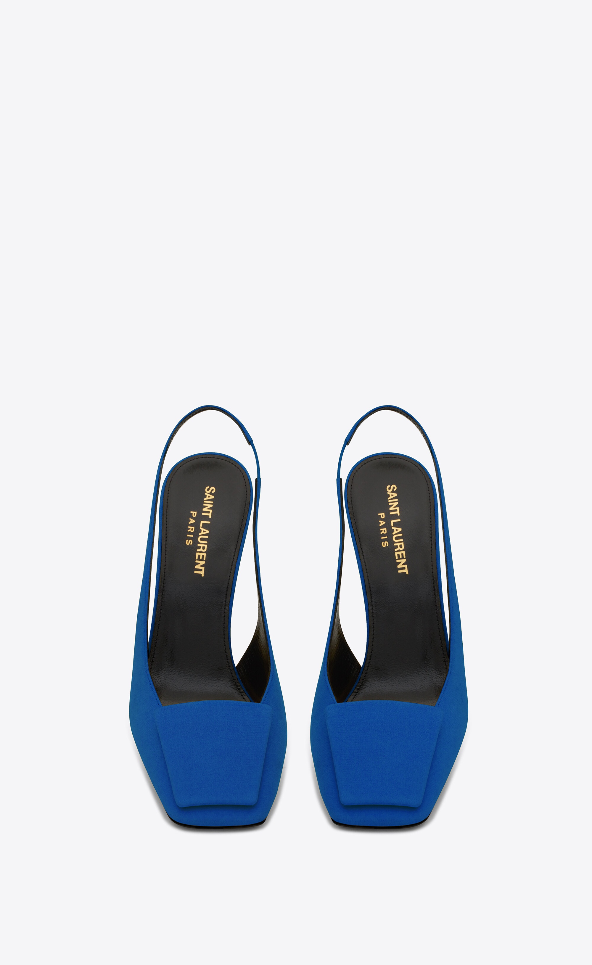 maxine slingback pumps in crepe de chine - 3