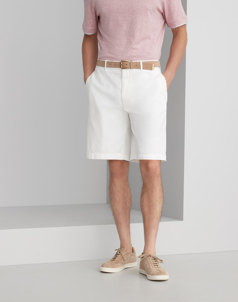 의복 dyed 버뮤다 반바지 에 꼬인 cotton gabardine - 1