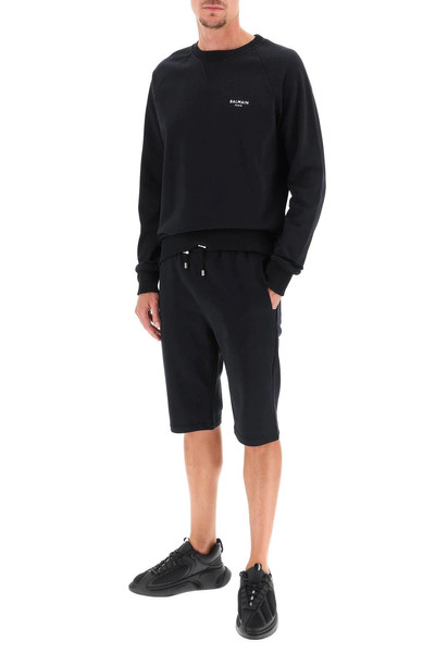 Balmain SWEATSHORTS WITH FLOCKED LOGO outlook