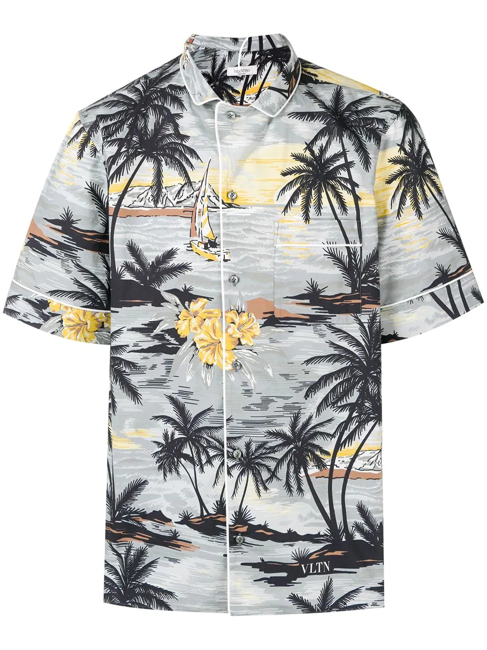 Hawaiian print shirt - 1