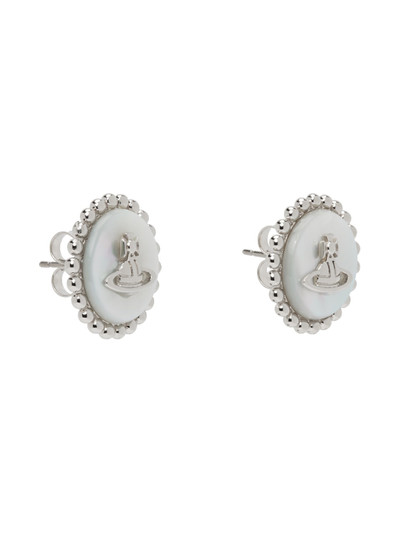 Vivienne Westwood Silver & White Neyla Earrings outlook