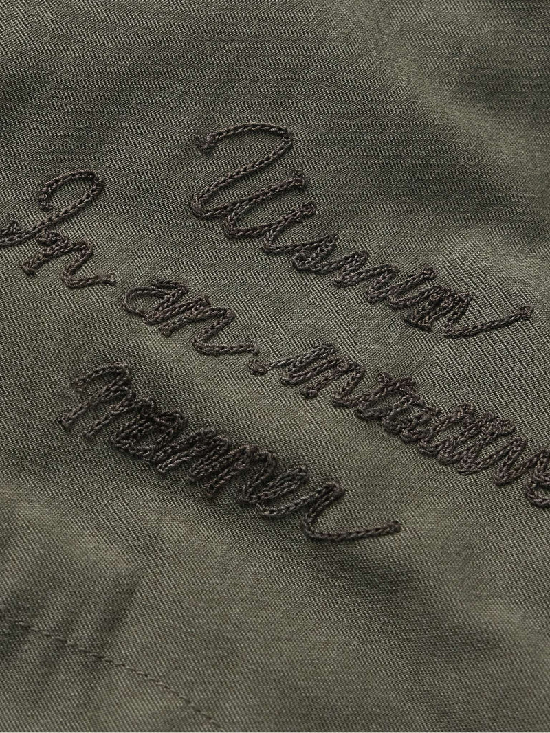 Reversible Printed Cotton-Blend and Twill Bomber Jacket 3