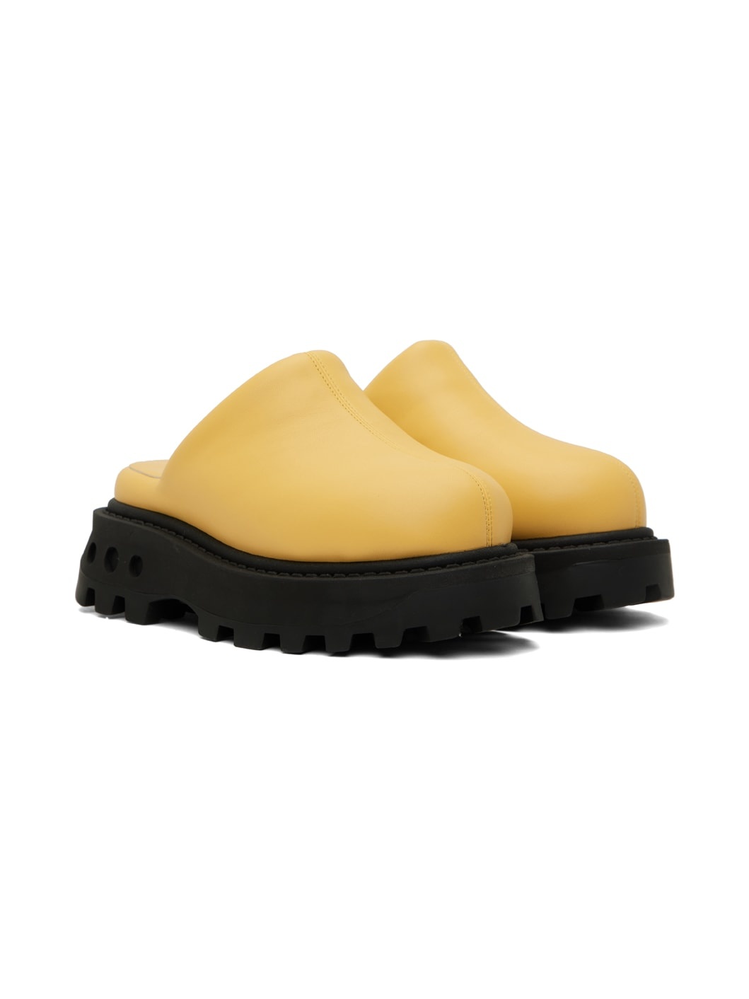 Yellow Grip Bubble Clogs - 4