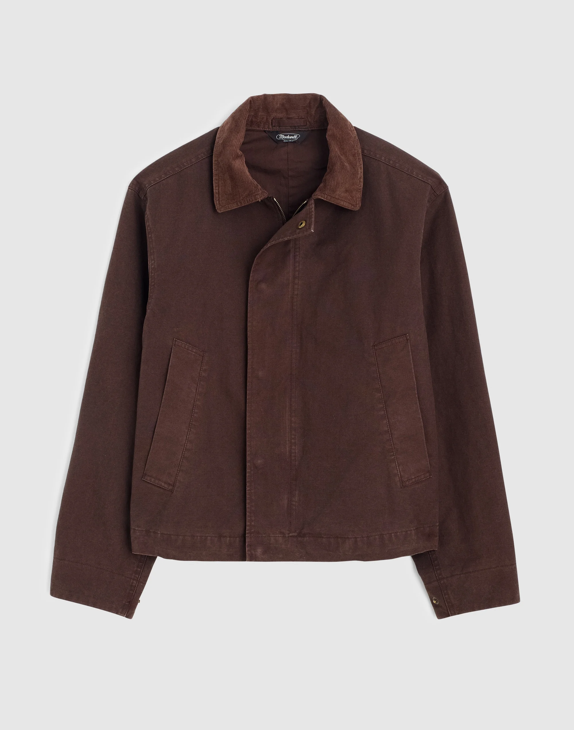 Cord-Collar Zip Jacket - 1