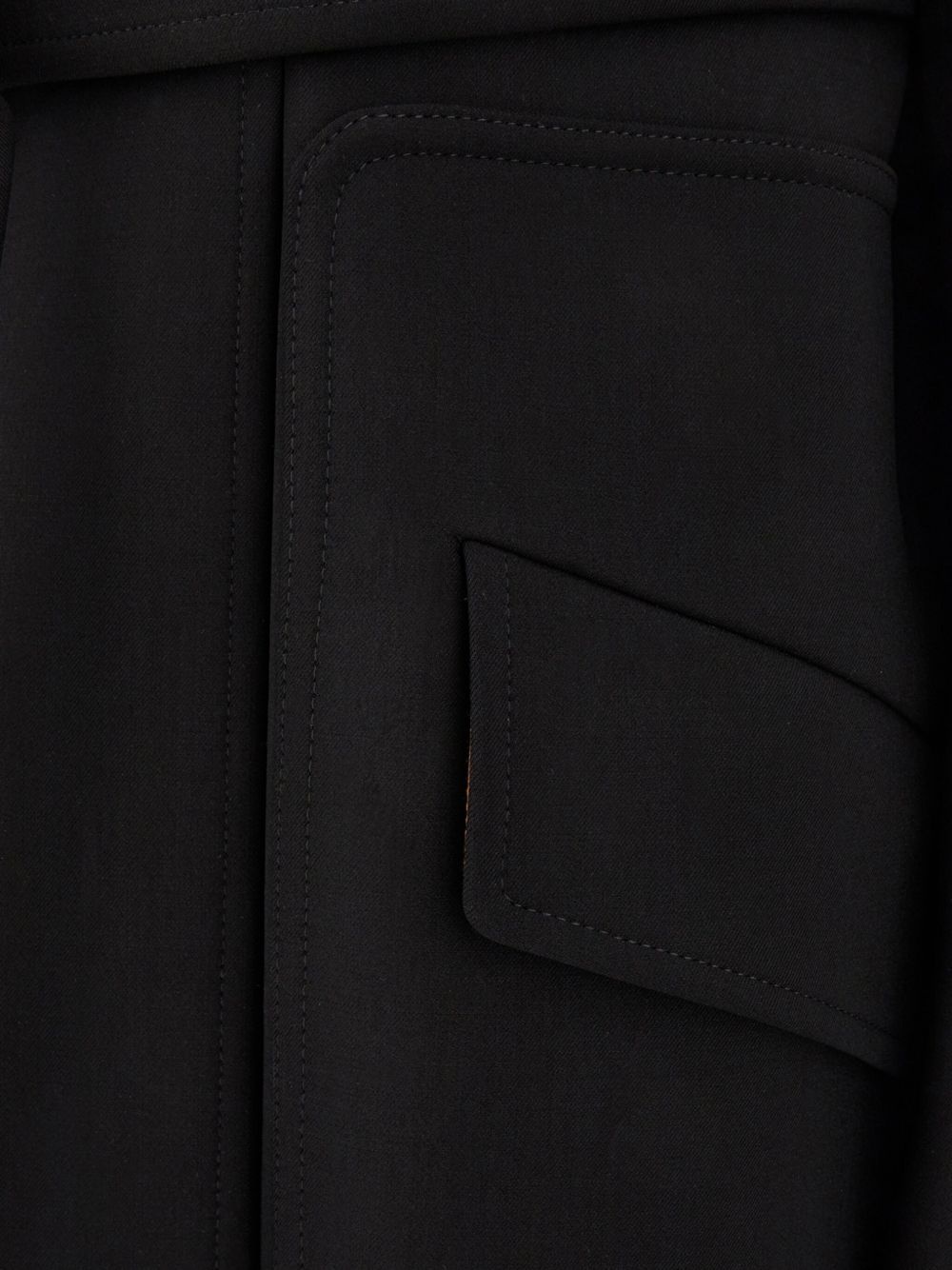 belted long coat - 3
