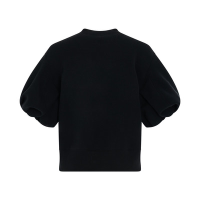 sacai Sponge Sweatshirt in Black outlook